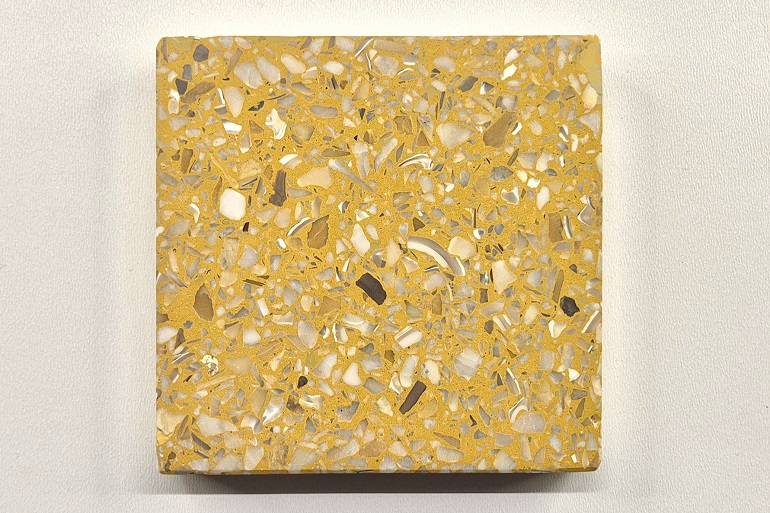 Gele terrazzo