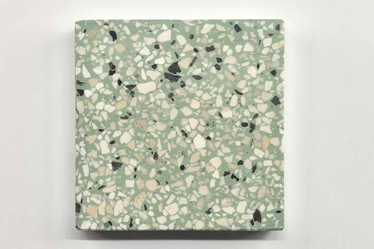 Groene terrazzo