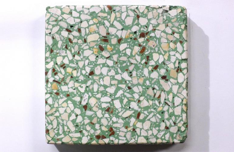 Groene terrazzo