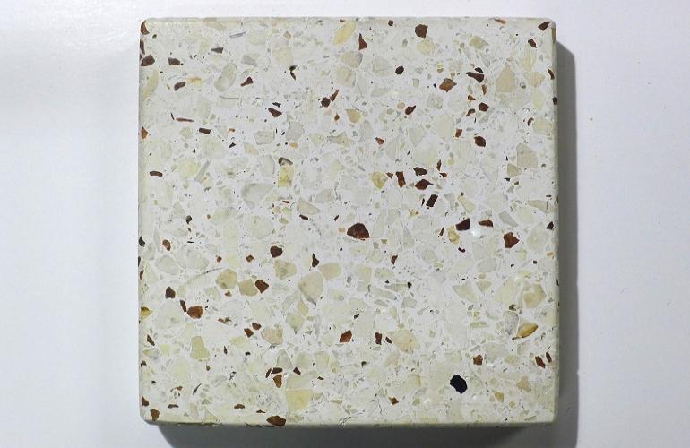 Witte terrazzo